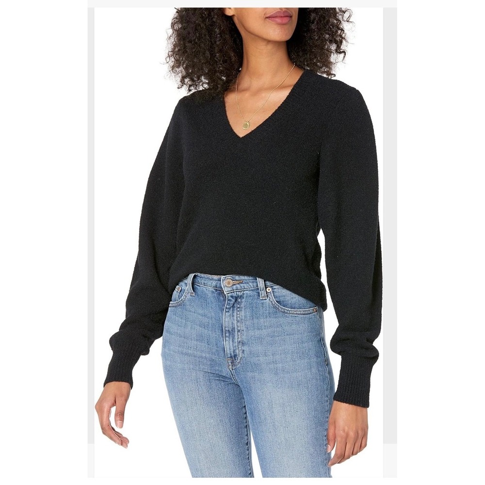 The Drop Women's Edith Pleated-Shoulder V-Neck‎ Sweater 5X